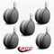 Service Caster 4'' Gray Heavy Duty Floor Safe Twin Wheel Caster 3/8'' Threaded Stem, 5PK SCC-TS02S100-TPR-GRY-381610-5 - alternate 2